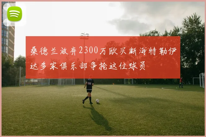 桑德兰放弃2300万欧买断海特勒伊达多家俱乐部争抢这位球员
